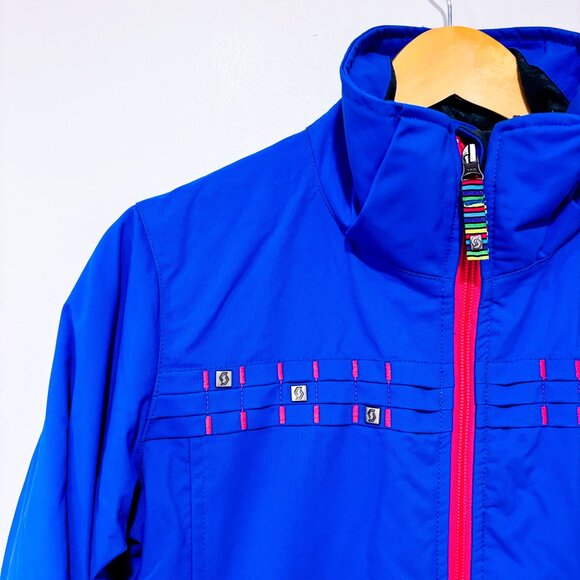 SCOTT Blue Pink Winter Ski Jacket Warm Insulated Coat | X-Small * - Picture 3 of 13